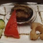 清龍酒造 純米・吟醸処 - 鮑のオイスターソース焼き