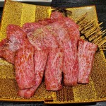 焼肉 ふくはら - 上ロースと上カルビ