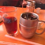 コメダ珈琲店 - 氷分は差し引かれます(笑)とサイズアップアイス珈琲