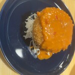 おき野 - 蟹クリームコロッケのべにずわいソース