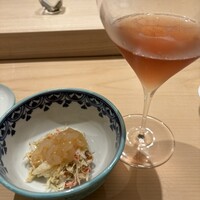 紀尾井町 三谷 別邸 - 1杯目はロゼのシャンパン