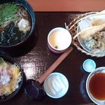 Washoku Sato - かにいくらごはんと揚げもちそば膳