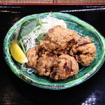そば出汁香る　唐揚げ