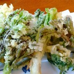 ペンション はなのや - 山菜の天ぷら