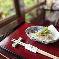うかい鳥山 - 稚鮎と山菜の天ぷら