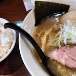 麺屋 破天荒 - 味玉らーめん塩、小ライス