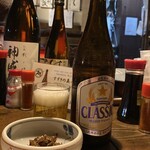 炉ばた焼 ウタリ - サッポロクラシック＋お通し