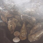 寿都湾 元祖 かき小屋 - 蒸し焼き