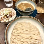 麵や きさ乃 - つけめん（中）、チャーシューごはん