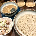 麵や きさ乃 - つけめん（中）、チャーシューごはん