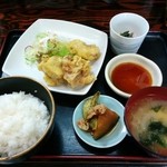 まっこと家 - Bセット(鶏の唐揚げ)♪