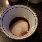蕎麦 美酒 健肴 佳蕎庵 - 江戸前に蕎麦湯。蕎麦湯だけでなくつゆも濃厚なため、山かけのよう