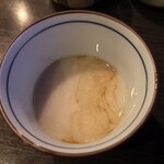 蕎麦 美酒 健肴 佳蕎庵 - 蕎麦湯を注ぐ