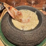 イタリア料理 今井 - ボタン海老　蟹味噌　チーズ