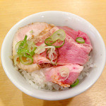 らーめん芝浜 - 朝ラー定食（醤油）2014年8月