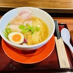 拳ラーメン - 京鴨ノドグロ煮干しそば煮卵付き　1200円
