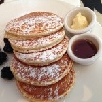 Sarabeth's - Lemon & Ricotta Pancakes, fresh blackberries