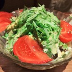 旬海佳肴 一家 - グリーンサラダ一家オリジナルドレッシング　一応ね