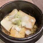 味縁 - 追加で豆腐がタレの味で楽しめる