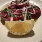 RODEO - カツオの厚切りカルパッチョ