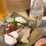 山与し鮨 - セットのお刺身