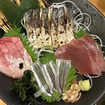 かば屋 - 九州魚(くすとと)四種盛り合わせ