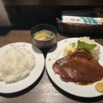 かっぱ - ポークステーキ160g ＋定食で1600円