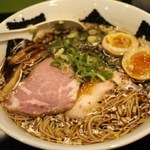 666 - 煮干し醤油ラーメン＋味玉=850円 14年8月