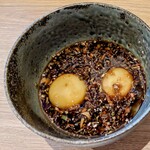 江戸そば マルノ - 黄身づけつゆ