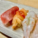 鮨扇 - おまかせ握り10貫