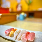 鮨扇 - おまかせ握り10貫