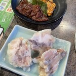 安樂亭 神栖店 - いつもの　ちょい飲みセットの　豚足