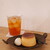 オヤツ＆コーヒー パカン - 料理写真:プリン（420円） アイスオーガニックティー（420円）