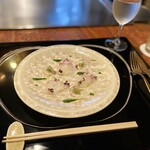 八王子うかい亭 - 真鯛と旬野菜のマリネ
      ～大葉のソース添え～