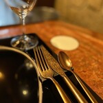 八王子うかい亭 - カトラリーも立派です♪