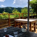 あたご屋 - テラス席