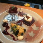 魚竹 - またまた特別でデザートを作っていただきました!!葡萄の赤ワインゼリーのせは特にジューシー!!