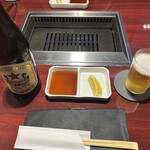 焼肉じゅらく - ビンビール