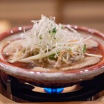 東茶屋 なかむら - 2025.5 能登産イノシシ沢煮鍋