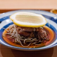 東茶屋 なかむら - 2025.5 ホタルイカとわらびのレモンそば