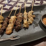 一膳めしや - 焼き鳥盛り　味噌がおいしい