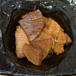 かば屋 - お通し(ぶり大根)