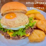 ブラックプール ハンバーガー カフェ - 両面焼きエッグ