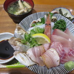 魚や はらとく - 料理写真:前浜海鮮炙り丼