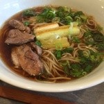 匠の手もみ蕎麦と健康野菜のかき揚げ にこあん - 