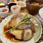 新上木食堂 - A,竹御膳ランチ（ローストポーク）　¥1,750-