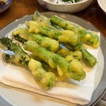 一平 - アスパラ天ぷら　850円