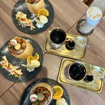 cafe Moelleux - ブリュレのプチふぉん¥1,190-  水出しアイスコーヒー¥620