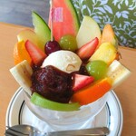 coffee&lunch さがみ - フルーツクリームあんみつ　900円