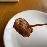 イタリア料理 ロッカルダ - 砂肝のトスカーナ風